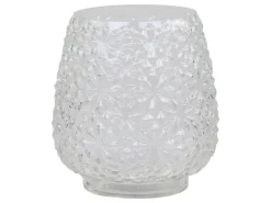 Chic Antique Glasvase mit Blumenmuster