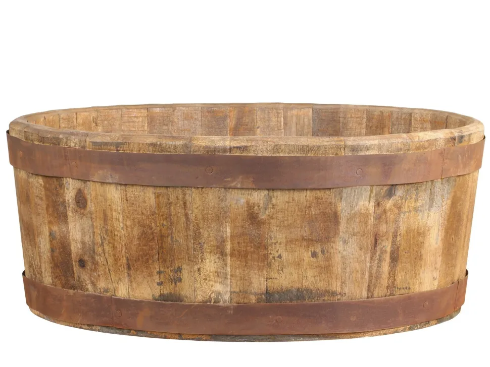 Chic Antique Grimaud alte Holzwanne