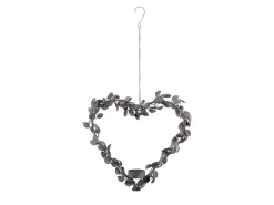 Chic Antique Herzkranz Teelichthalter mit Aufhang