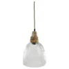 Chic Antique Hängelampe mit Holzzierhülse