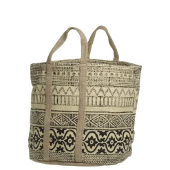 Chic Antique Jute Korbtasche mit Henkel