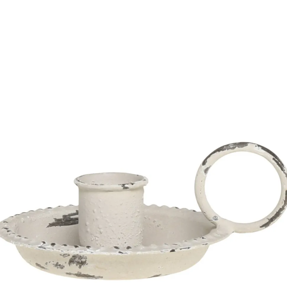 Chic Antique Kammerleuchter mit Perlkante