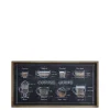 Chic Antique Küchen Bild mit Kaffee Motiv und Naturrahmen