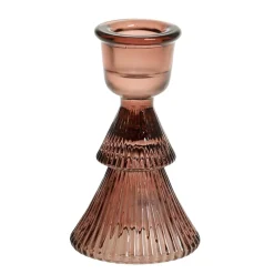 Chic Antique Kerzenständer aus Glas für Stabkerzen