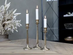 Chic Antique Kerzenständer für Stabkerze antique messing