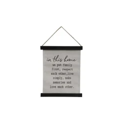 Chic Antique Kleine Leinwand mit Text zum Aufhängen