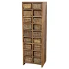 Chic Antique Kommode mit 18 Ziegelformen Grimaud
