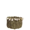 Chic Antique Korb geflochten mit Muscheln