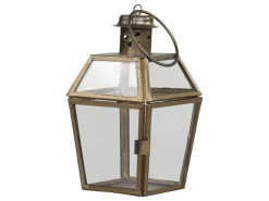 Chic Antique Laterne aus Eisen und Glas