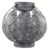 Chic Antique Laterne aus Eisen mit Blattdekor