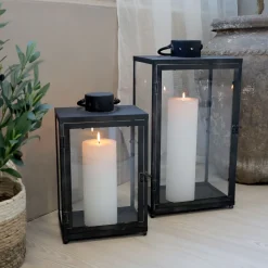 Chic Antique Laterne 2er Set aus Metall