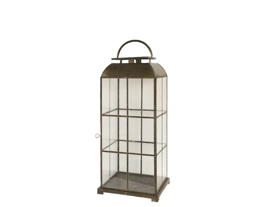 Chic Antique Laterne mir Eisengitter