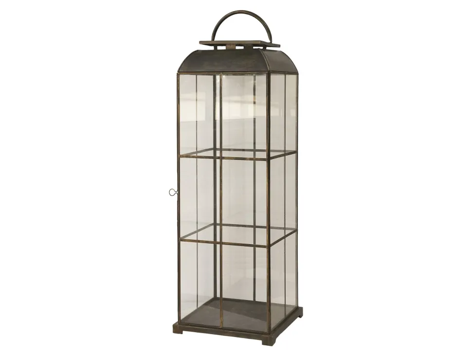 Chic Antique Laterne mir Eisengitter