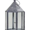 Chic Antique Laterne mit Blumenmuster sechseckig