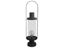 Chic Antique Laterne mit Glühbirne & Timer