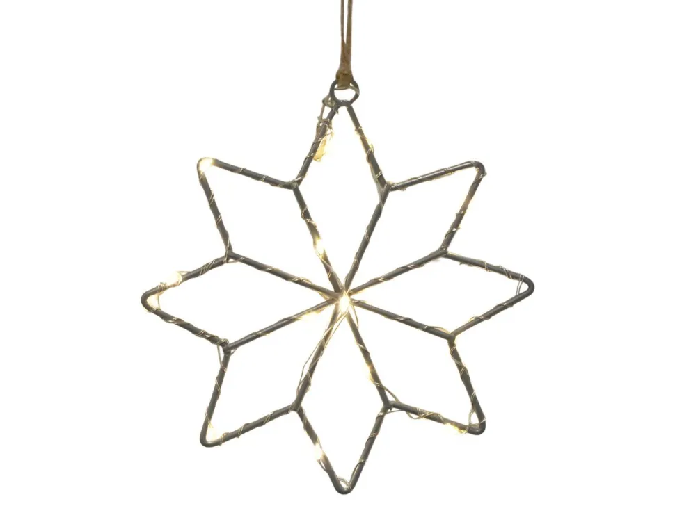 Chic Antique LED Stern drinnen & draußen