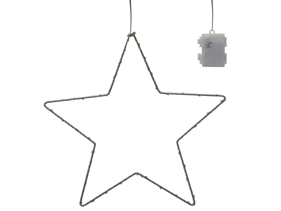 Chic Antique LED Weihnachtsstern drinnen & draußen