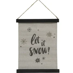 Chic Antique Leinwandbild Let It Snow