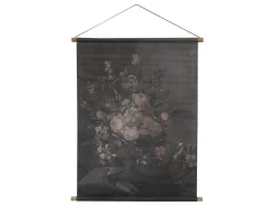 Chic Antique Leinwandbild mit Blumendruck zum Aufhängen