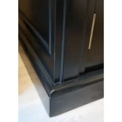 Chic Antique Marseille Vitrinenschrank mit 2 Türen, 4 Ablagen