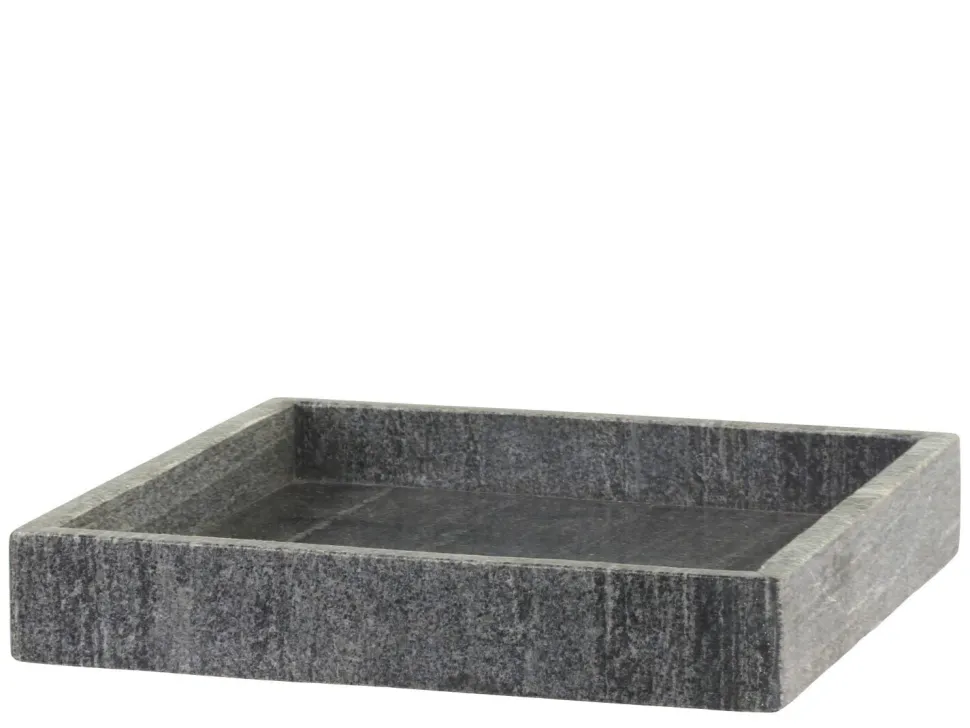 Chic Antique Morlaix Tablett aus Marmor quadratisch