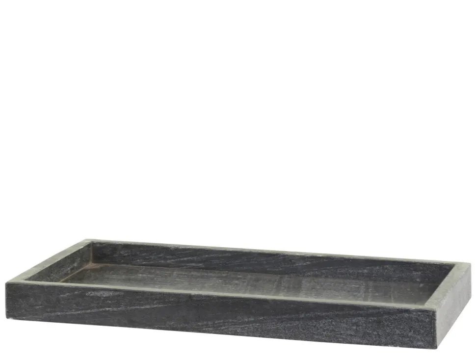 Chic Antique Morlaix Tablett aus Marmor rechteckig