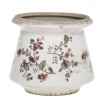 Chic Antique Nancy Blumentopf Typ 3 mit Blumenmotiv
