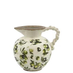Chic Antique Olive Kanne mit Olivenmuster