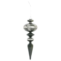 Chic Antique Ornament aus Glas mit Glitzer