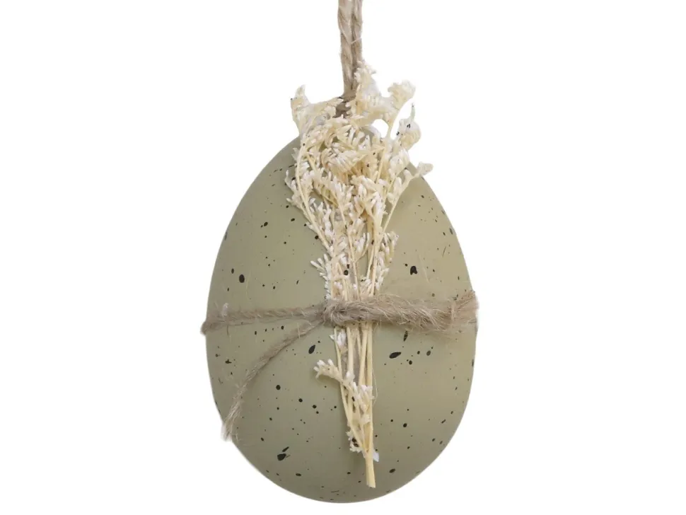 Chic Antique Osterei mit getrockneten Blumen