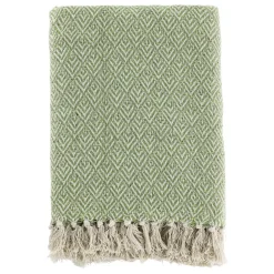 Chic Antique Plaid Decke Aix aus recycelter Baumwolle