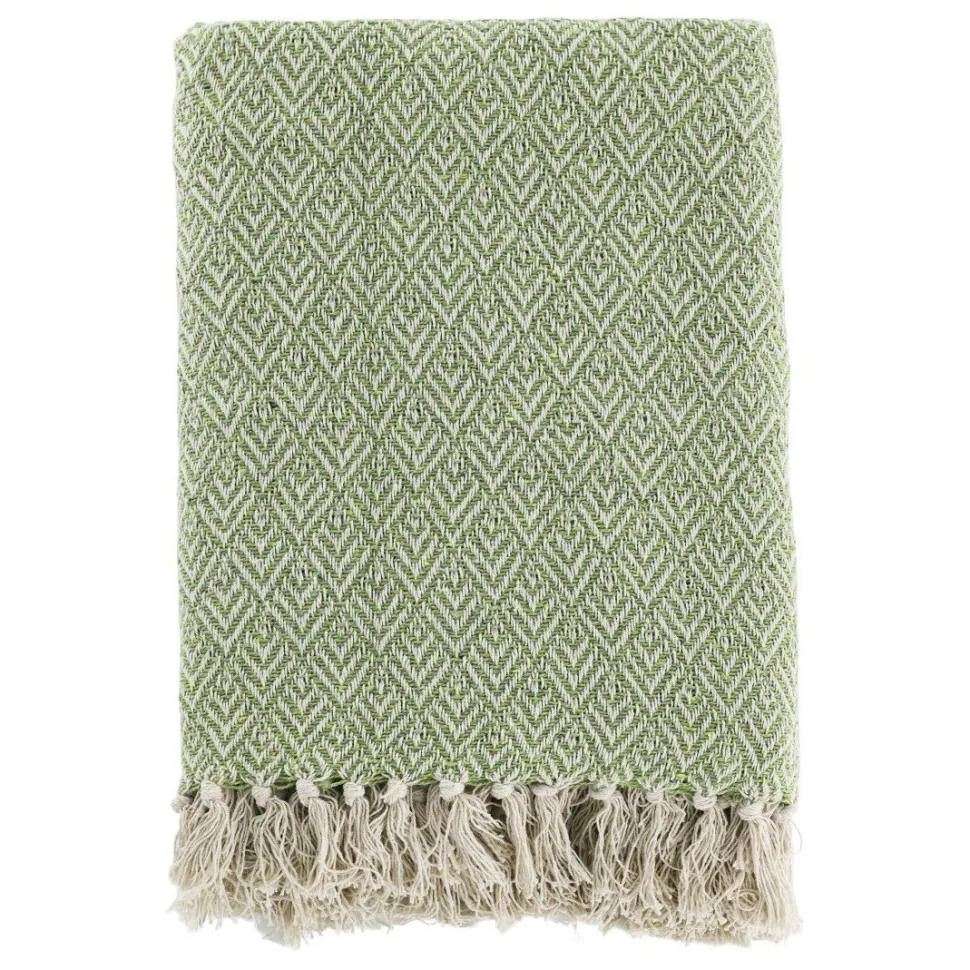 Chic Antique Plaid Decke Aix aus recycelter Baumwolle