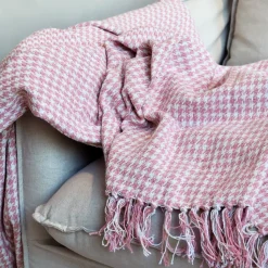 Chic Antique Plaid Decke Aix aus recycelter Baumwolle