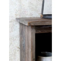 Chic Antique Regalbrett mit 3 Fächern und 4 Haken