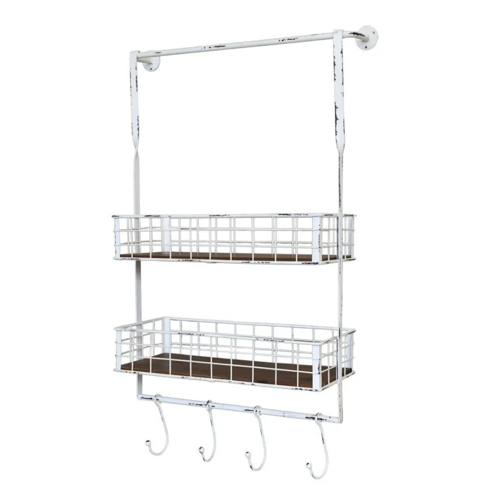 Chic Antique Regalbrett mit Haken