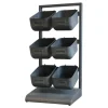 Chic Antique Regal mit 6 abnehmbare Boxen
