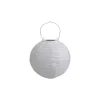 Chic Antique Reispapier Lampe mit Solarzellen