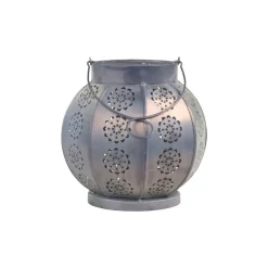 Chic Antique Runde Laterne mit Muster aus Eisen