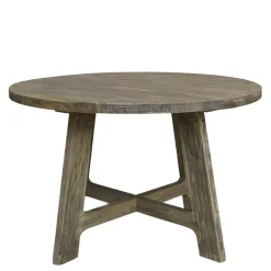 Chic Antique Runder Esstisch aus Recyclingholz