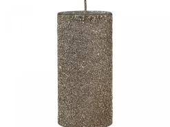 Chic Antique Rustikale Stumpenkerze mit Glitzer