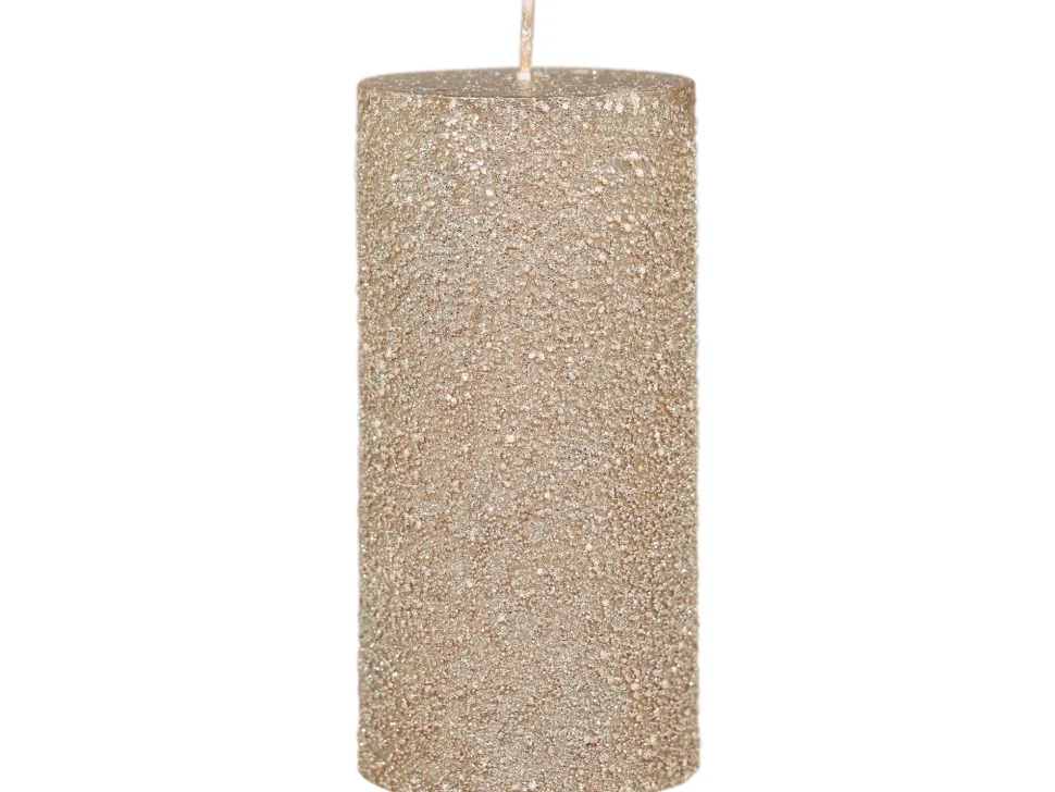 Chic Antique Rustikale Stumpenkerze rau