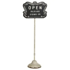 Chic Antique Schild Open
