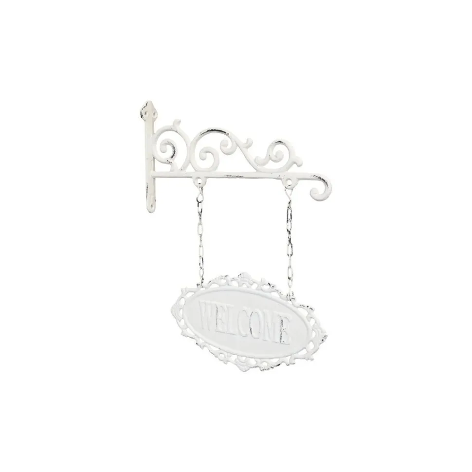 Chic Antique Schild Welcome aus Eisen