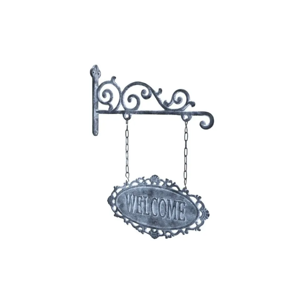 Chic Antique Schild Welcome aus Eisen