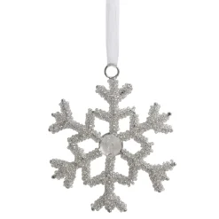 Chic Antique Schneeflocken Aufhänger mit Strasssteinen