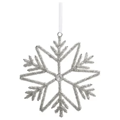 Chic Antique Schneeflocken Aufhänger mit Strasssteinen