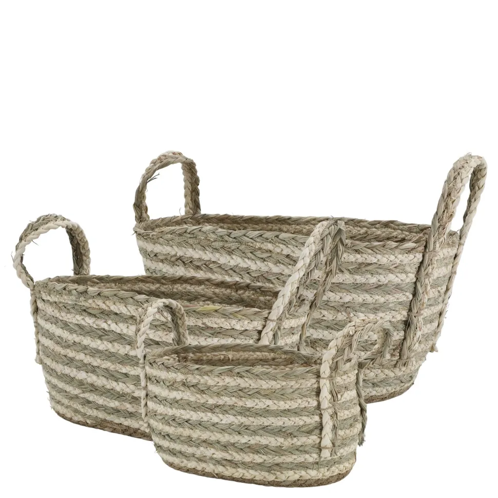 Chic Antique Seegras Körbe im 3er Set