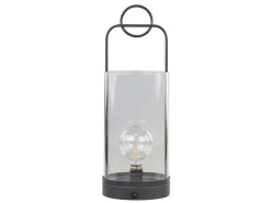 Chic Antique Stalllaterne mit Timer und Glühbirne