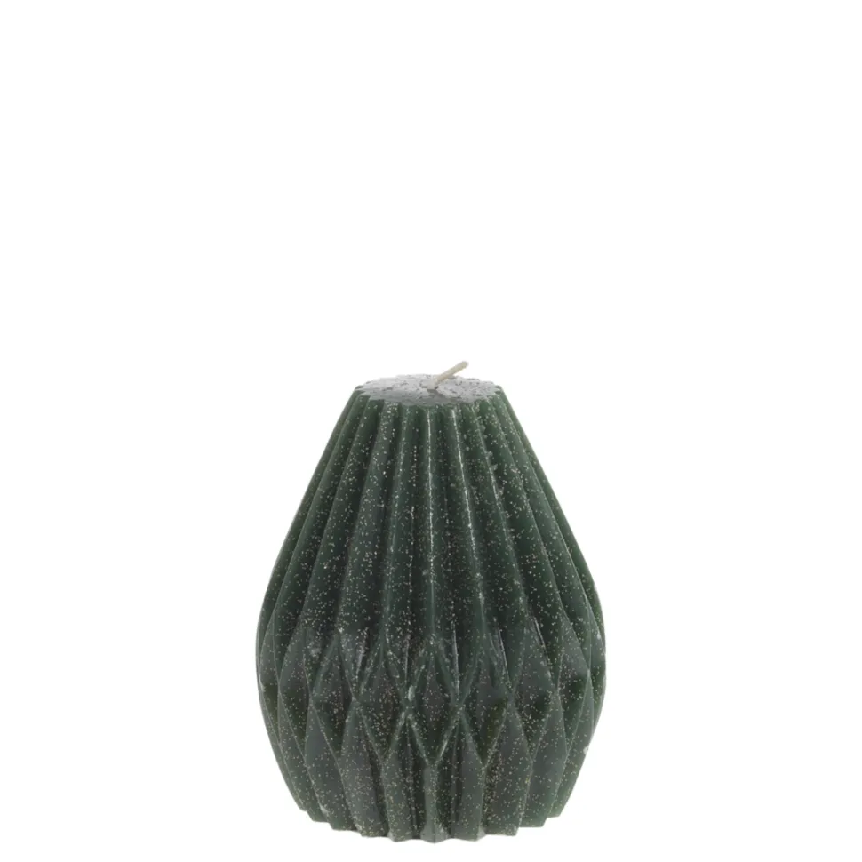 Chic Antique Stumpenkerze Diamant mit Glitzer