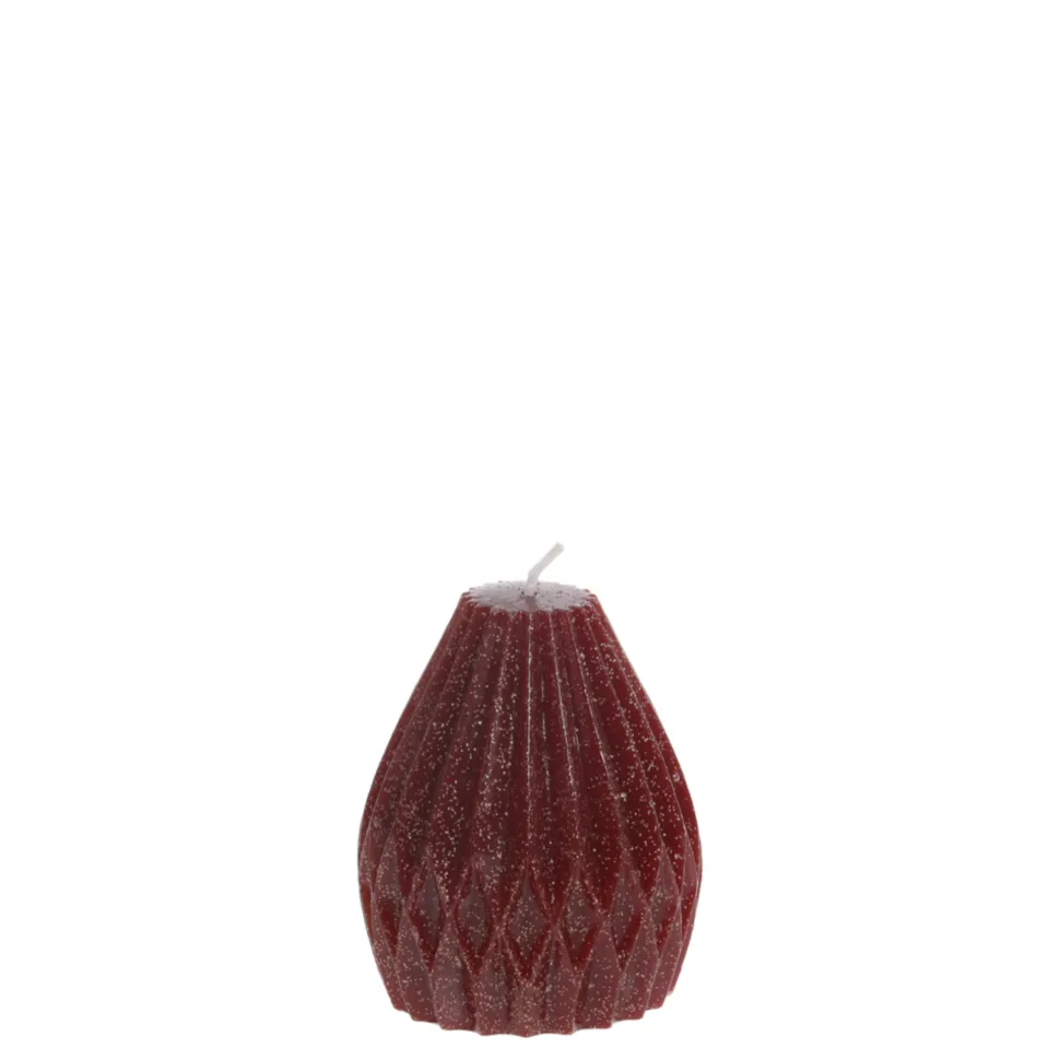 Chic Antique Stumpenkerze Diamant mit Glitzer